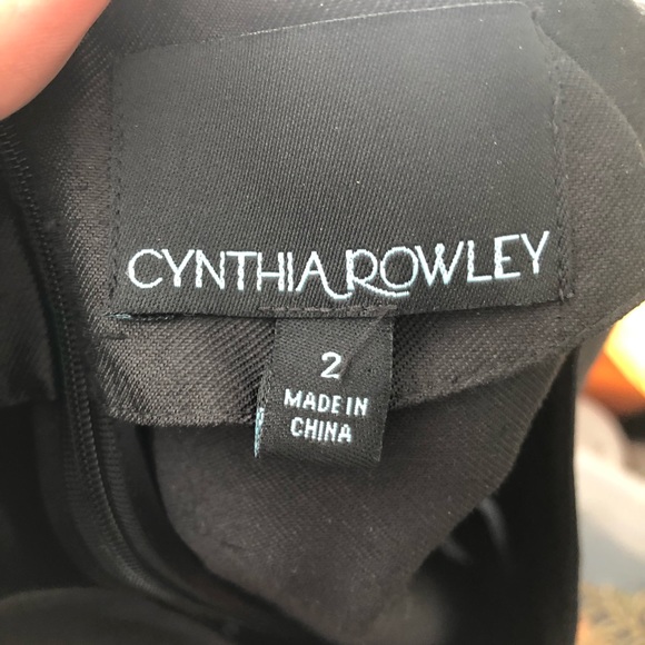 16- Cynthia Rowley black silk blend top size 2 - Picture 4 of 5